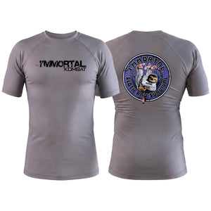 Immortal Gray Rash Guards Short Sleeve #8164 A