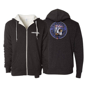 Immortal Sherpa Lined Zip-Up Hoodie #8164 B