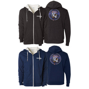 Immortal Sherpa Lined Zip-Up Hoodie #8164 B