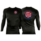 Krav Maga Hawaii All Black Rash Guards Long Sleeves #8166 A