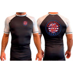 Krav Maga Hawaii All Black Ranked Short Sleeve Rash Guards #8166 A