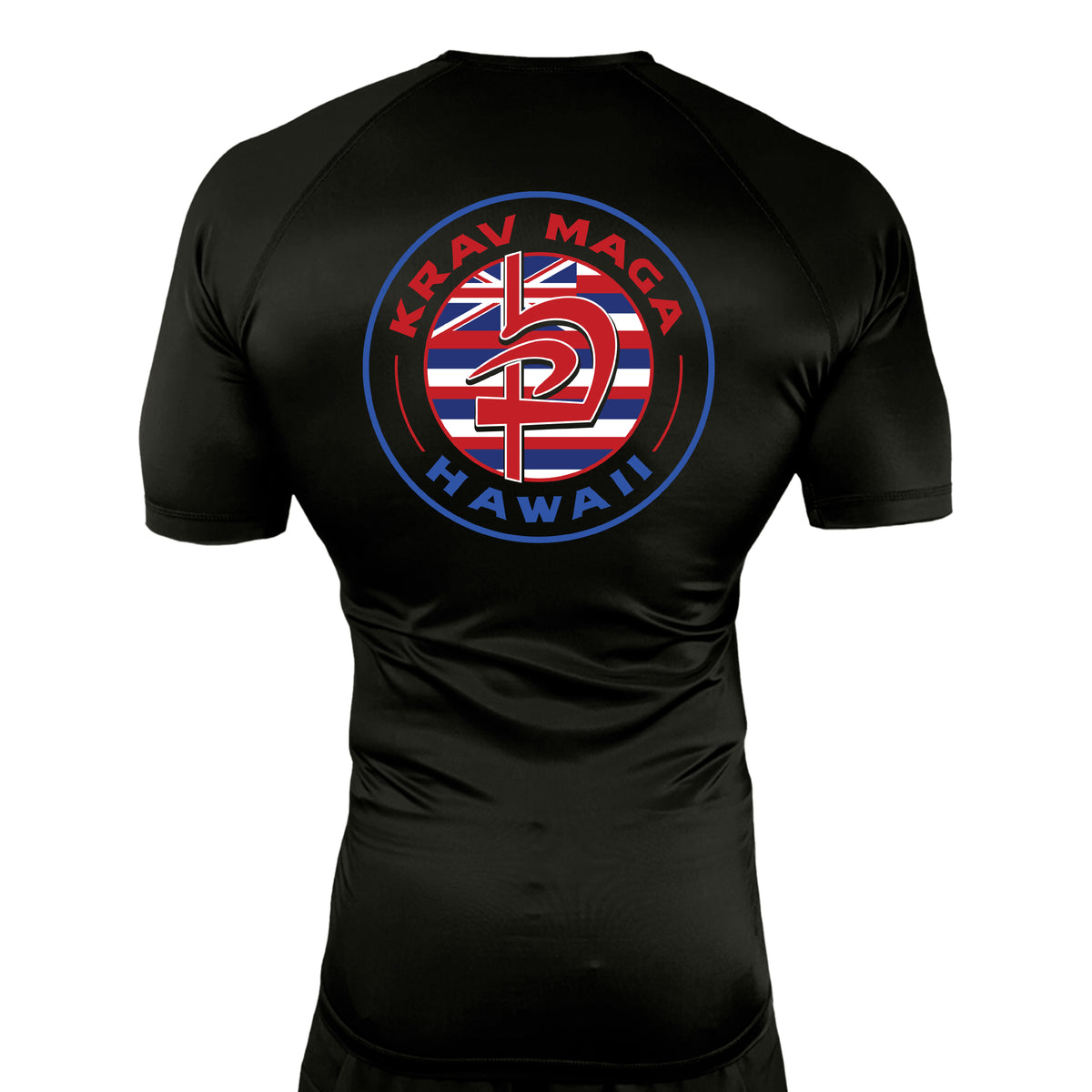 Krav Maga Hawaii All Black Rash Guards Short Sleeves #8166 A
