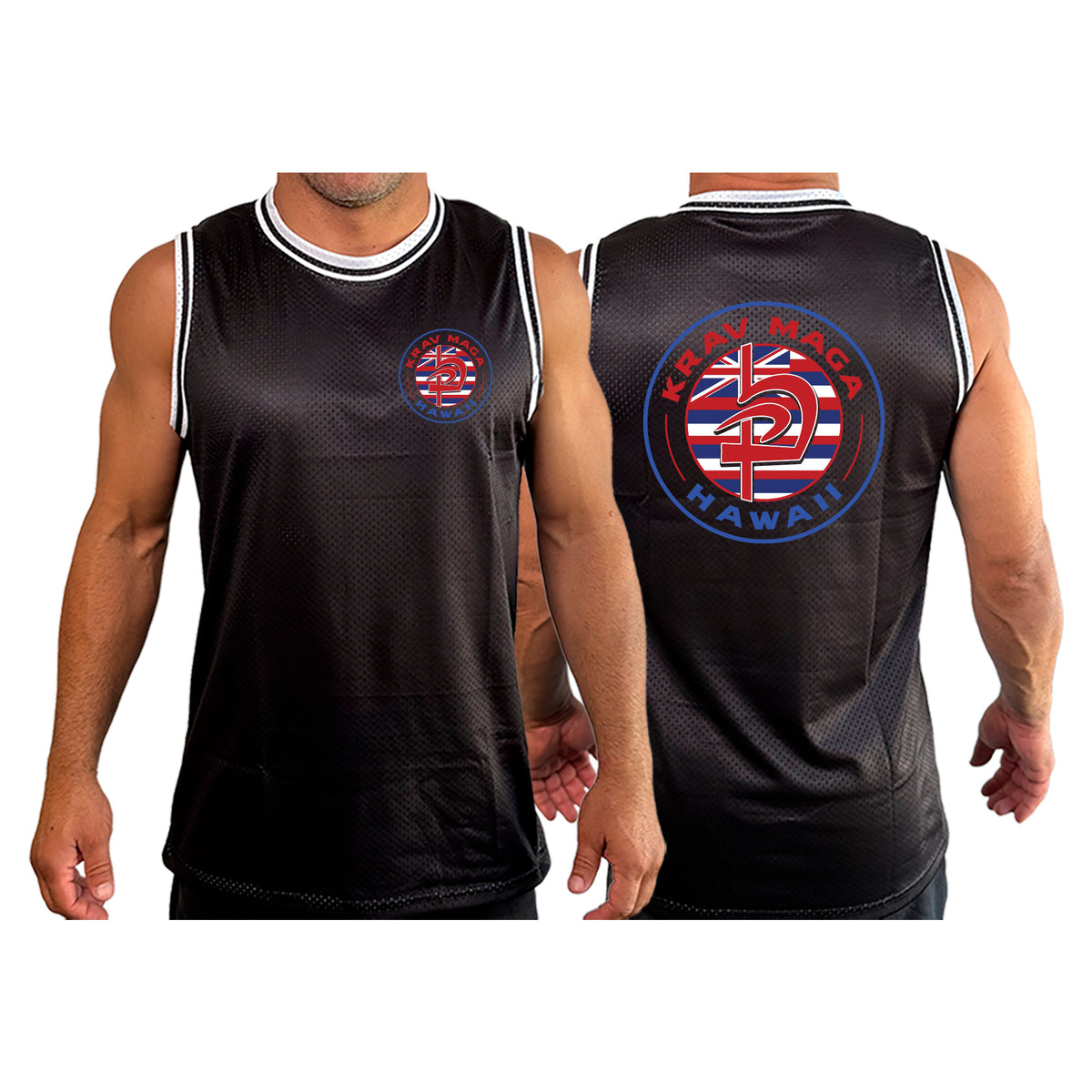 Krav Maga Hawaii Basketball Jerseys #8166 A