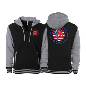 Krav Maga Hawaii Varsity Zip-Up Hoodies #8166 A