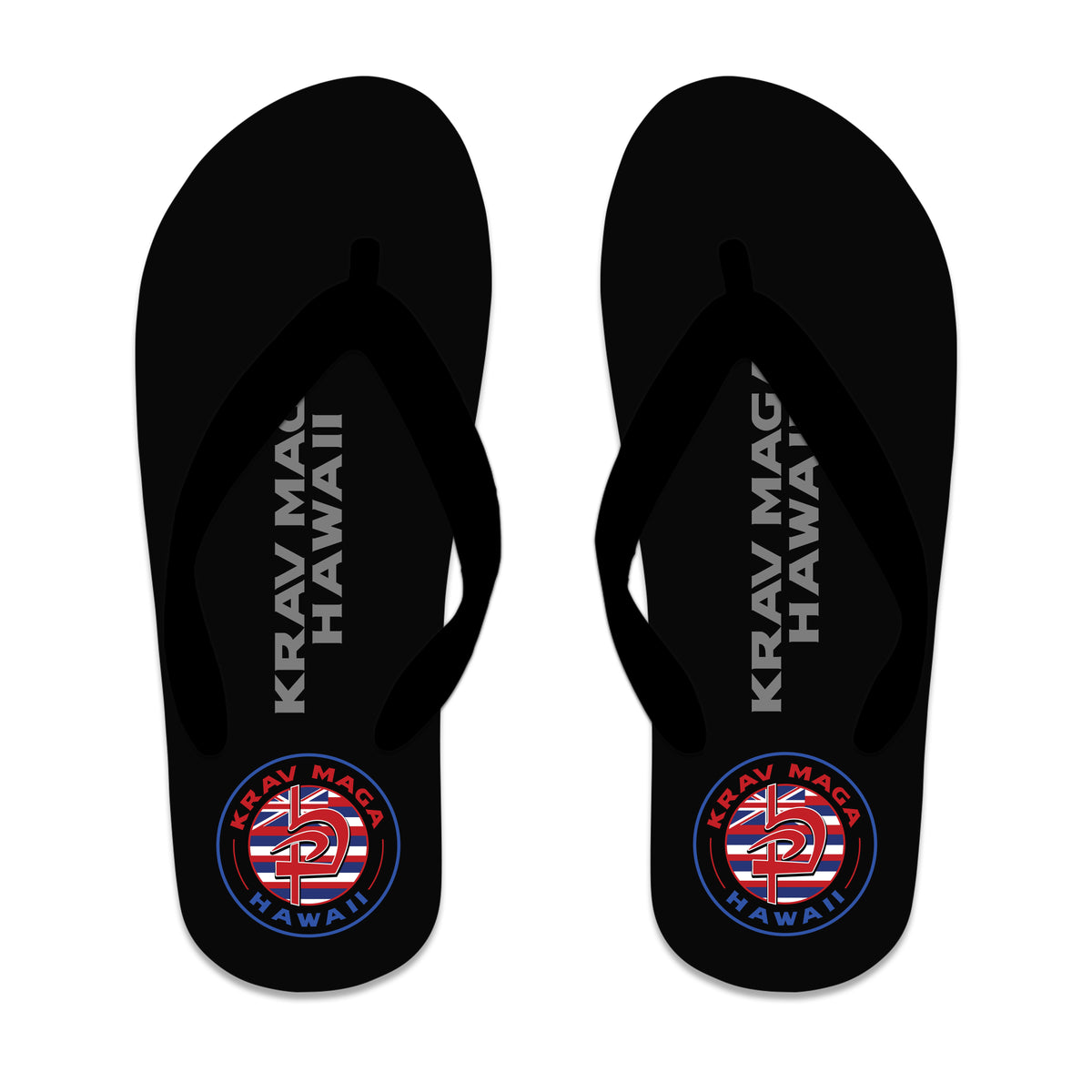 Krav Maga Hawaii Flip Flops #8166 A