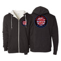 Krav Maga Hawaii Sherpa Lined Zip-Up Hoodie #8166 A