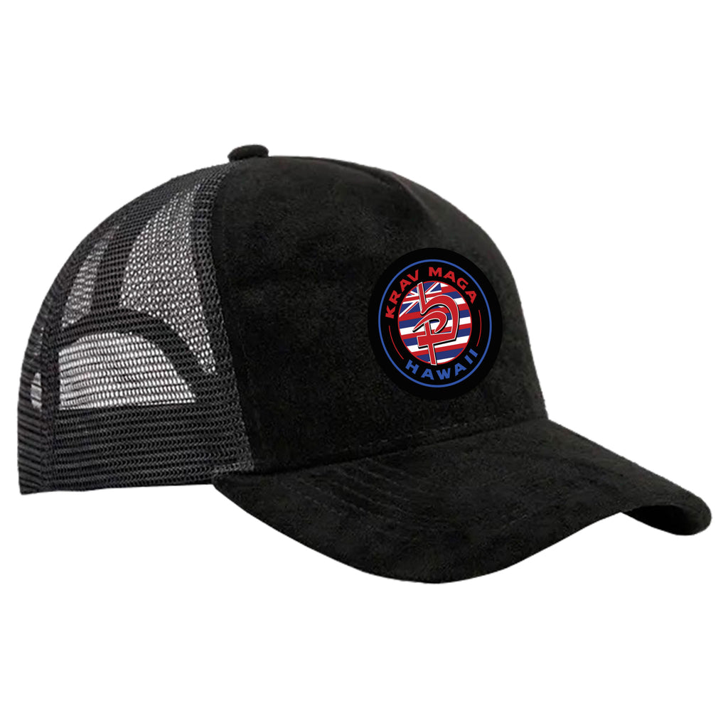 Krav Maga Hawaii Suede Trucker Hat #8166 A