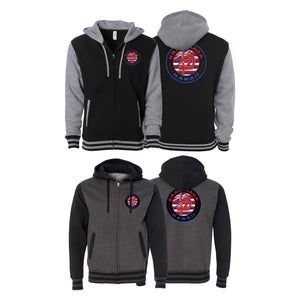 Krav Maga Hawaii Varsity Zip-Up Hoodies #8166 A