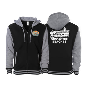 Elks Lodge HB Academy Varsity Zip-Up Hoodie #8167 B (Sons of the Beaches)