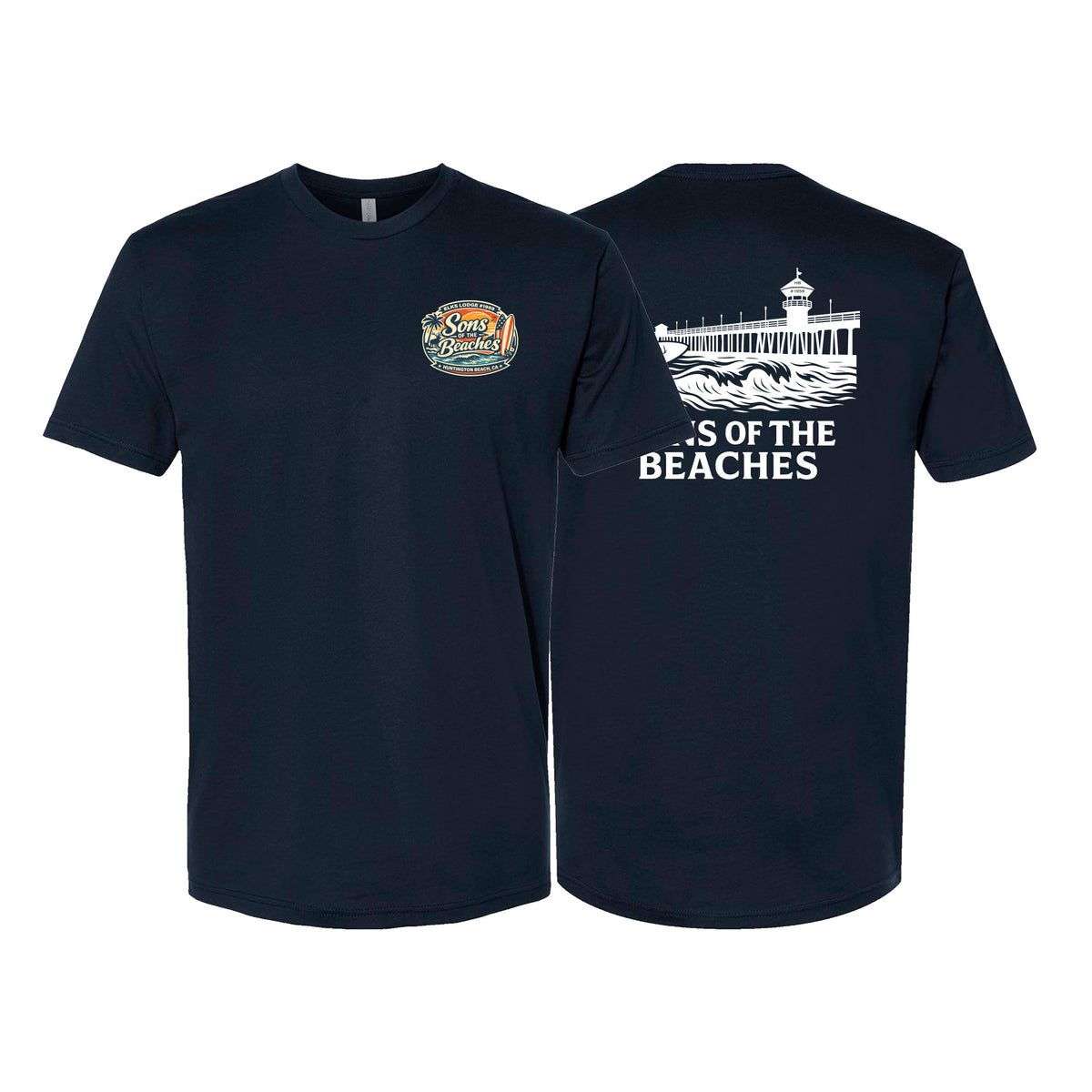 Elks Lodge HB Next Level Adult Shirts #8167 B (Sons of the Beaches)