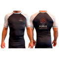 The Forge All Black Ranked Short Sleeve Rash Guards #8168 A
