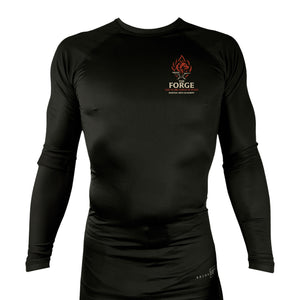 The Forge All Black Rash Guards Long Sleeves #8168 A
