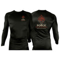 The Forge All Black Rash Guards Long Sleeves #8168 A