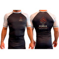 The Forge All Black Ranked Short Sleeve Rash Guards #8168 A