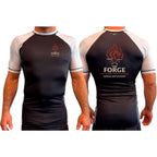 The Forge All Black Ranked Short Sleeve Rash Guards #8168 A