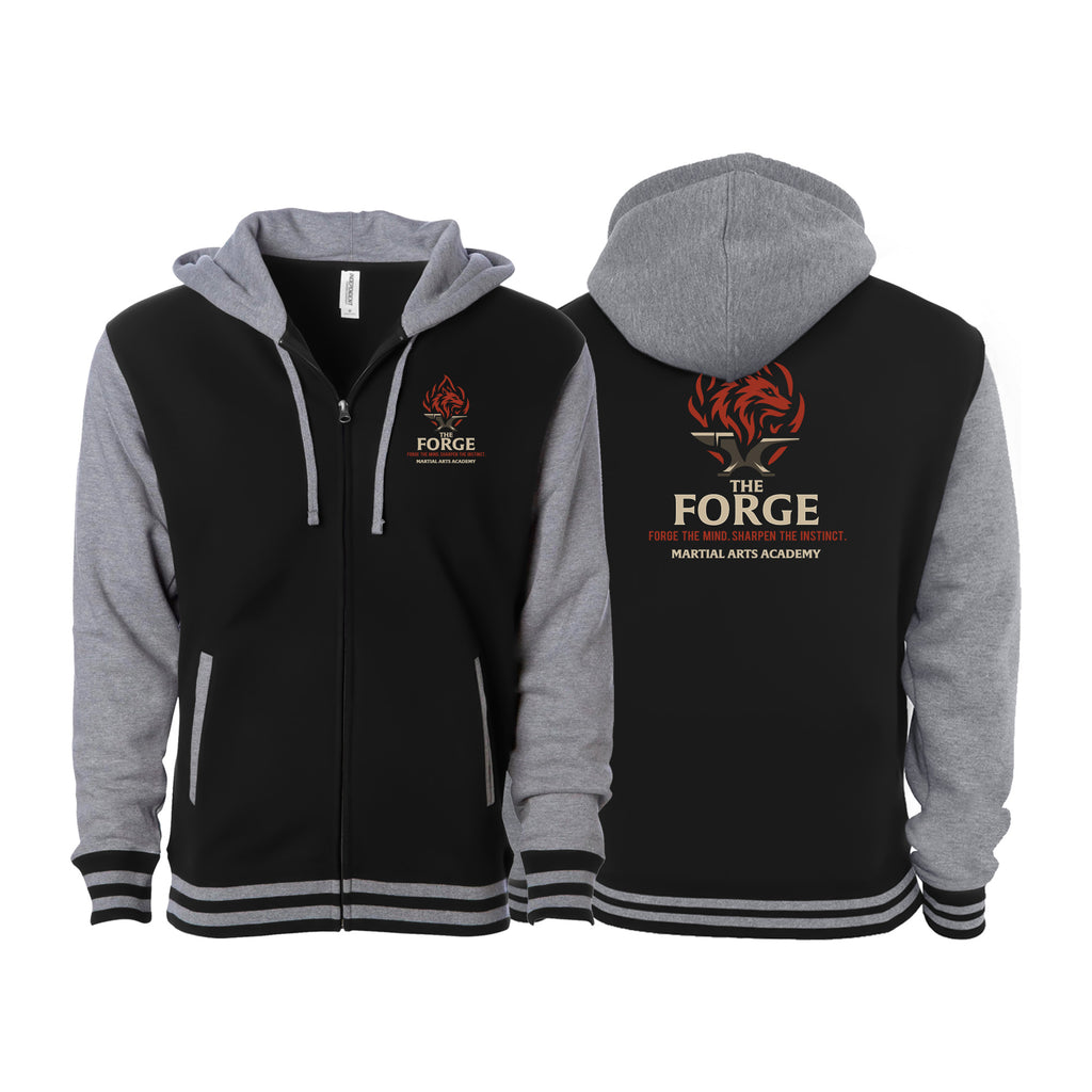 The Forge Varsity Zip-Up Hoodies #8168 A
