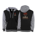 The Forge Varsity Zip-Up Hoodies #8168 A