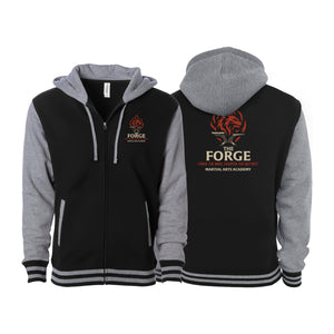 The Forge Varsity Zip-Up Hoodies #8168 A