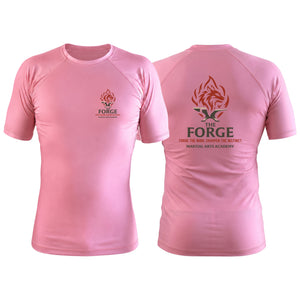 The Forge Pink Rash Guards Short Sleeve #8168 A