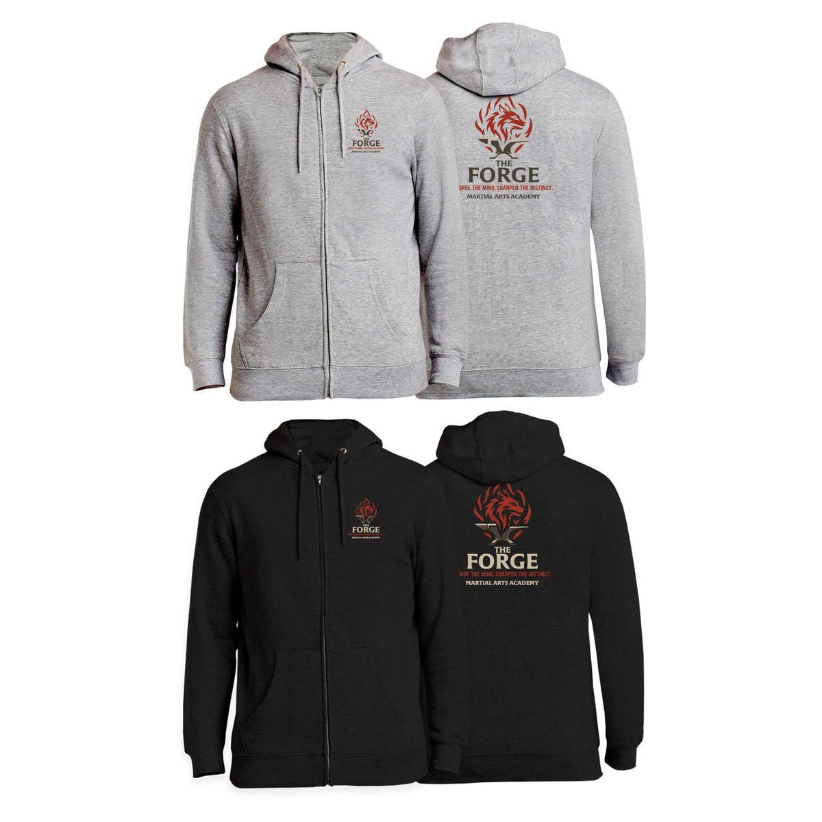 The Forge Zip-Up Hoodies #8168 A