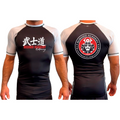 Bushido MMA All Black Ranked Short Sleeve Rash Guards #8169 D