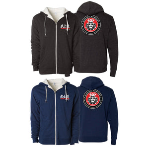 Bushido MMA Sherpa Lined Zip-Up Hoodie #8169 E