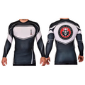Bushido MMA Academy Rash Guards Black/White #8169 G