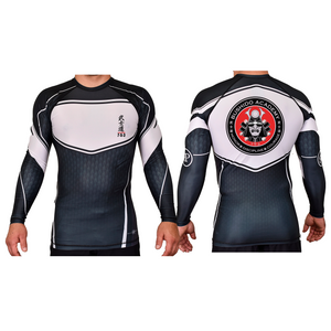 Bushido MMA Academy Rash Guards Black/White #8169 G