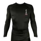 Bushido MMA All Black Rash Guards Long Sleeves #8169 G