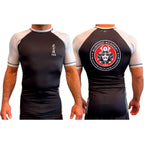 Bushido MMA All Black Ranked Short Sleeve Rash Guards #8169 G