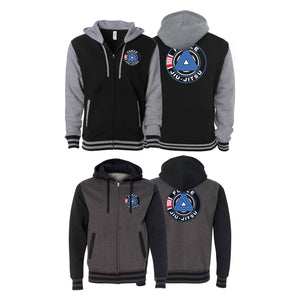 Force MMA Varsity Zip-Up Hoodies #8170 A