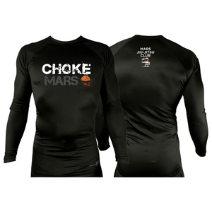 Mars Jiu Jitsu Club All Black Rash Guards Long Sleeves #8171 A