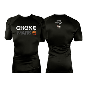 Mars Jiu Jitsu Club All Black Rash Guards Short Sleeves #8171 A