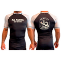 Mars Jiu Jitsu Club All Black Ranked Short Sleeve Rash Guards #8171 C