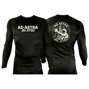 Mars Jiu Jitsu Club All Black Rash Guards Long Sleeves #8171 C