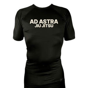 Mars Jiu Jitsu Club All Black Rash Guards Short Sleeves #8171 C