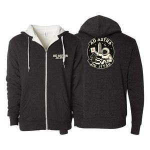 Mars Jiu Jitsu Club Sherpa Lined Zip-Up Hoodie #8171 D
