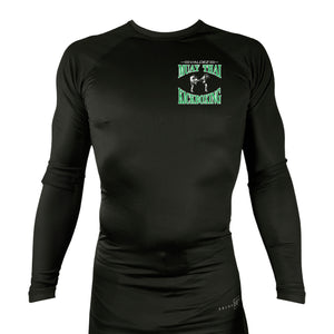 Valdez Kickboxing All Black Rash Guards Long Sleeves #8172 A
