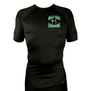 Valdez Kickboxing All Black Rash Guards Short Sleeves #8172 A