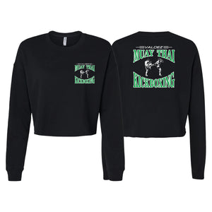 Valdez Kickboxing Women's Cropped Crewneck Sweatshirt #8172 A