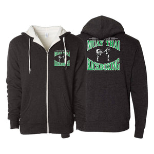 Valdez Kickboxing Sherpa Lined Zip-Up Hoodie #8172 A