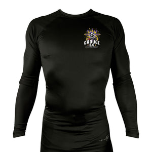 Gadugi BJJ All Black Rash Guards Long Sleeves #8173 A