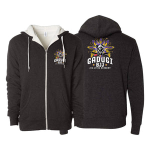Gadugi BJJ Sherpa Lined Zip-Up Hoodie #8173 A