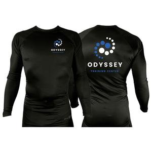 Odyssey Training Center All Black Rash Guards Long Sleeves #8174 A