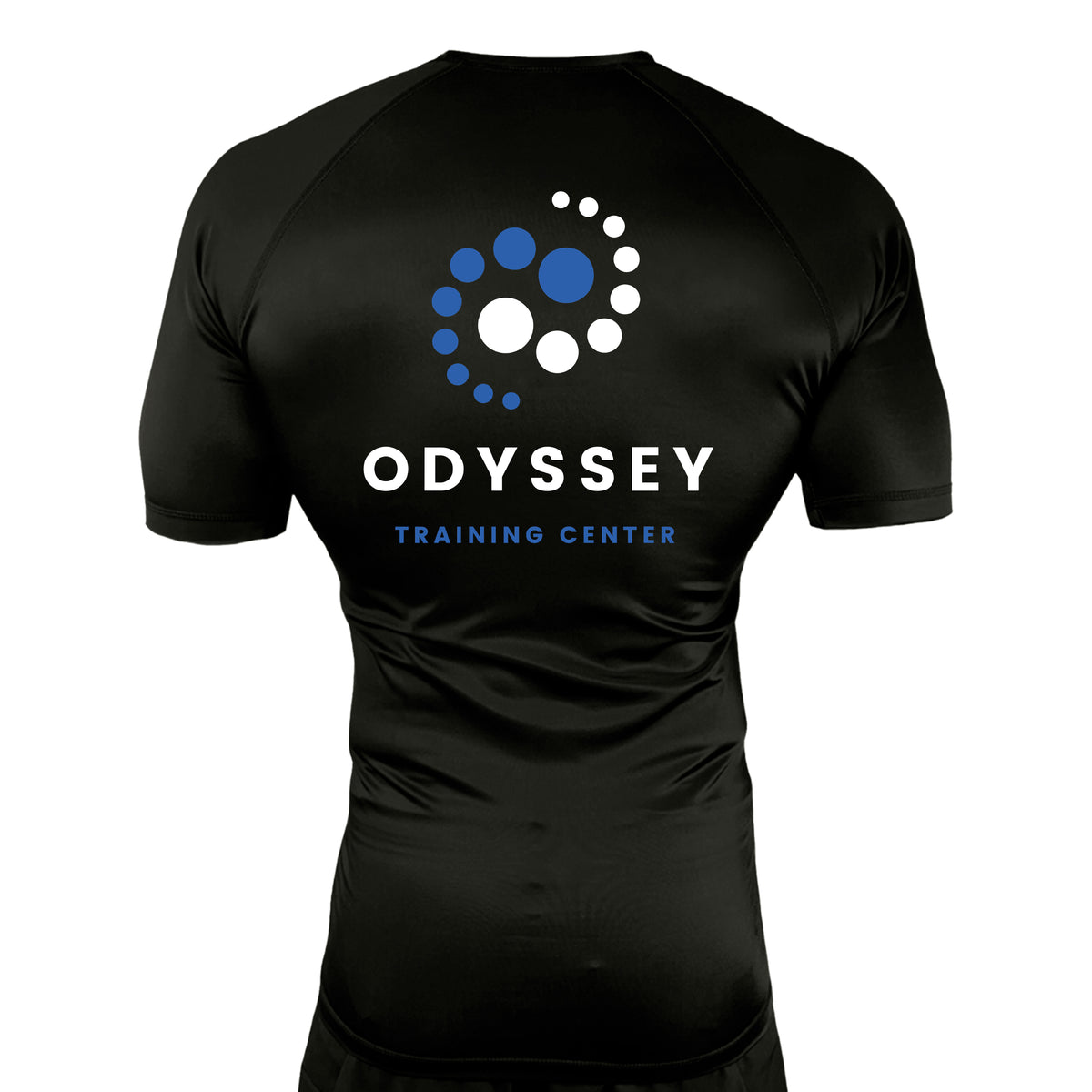 Odyssey Training Center All Black Rash Guards Short Sleeves #8174 A