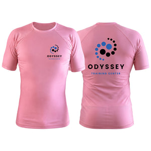 Odyssey Training Center Pink Rash Guards Short Sleeve #8174 A
