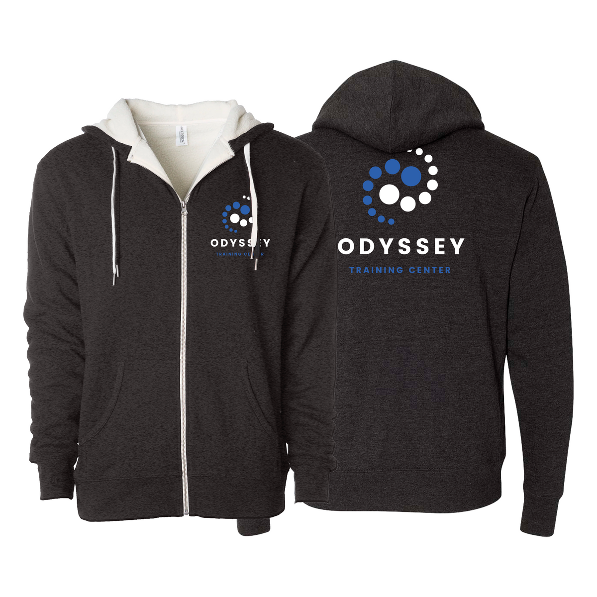 Odyssey Training Center Sherpa Lined Zip-Up Hoodie #8174 A