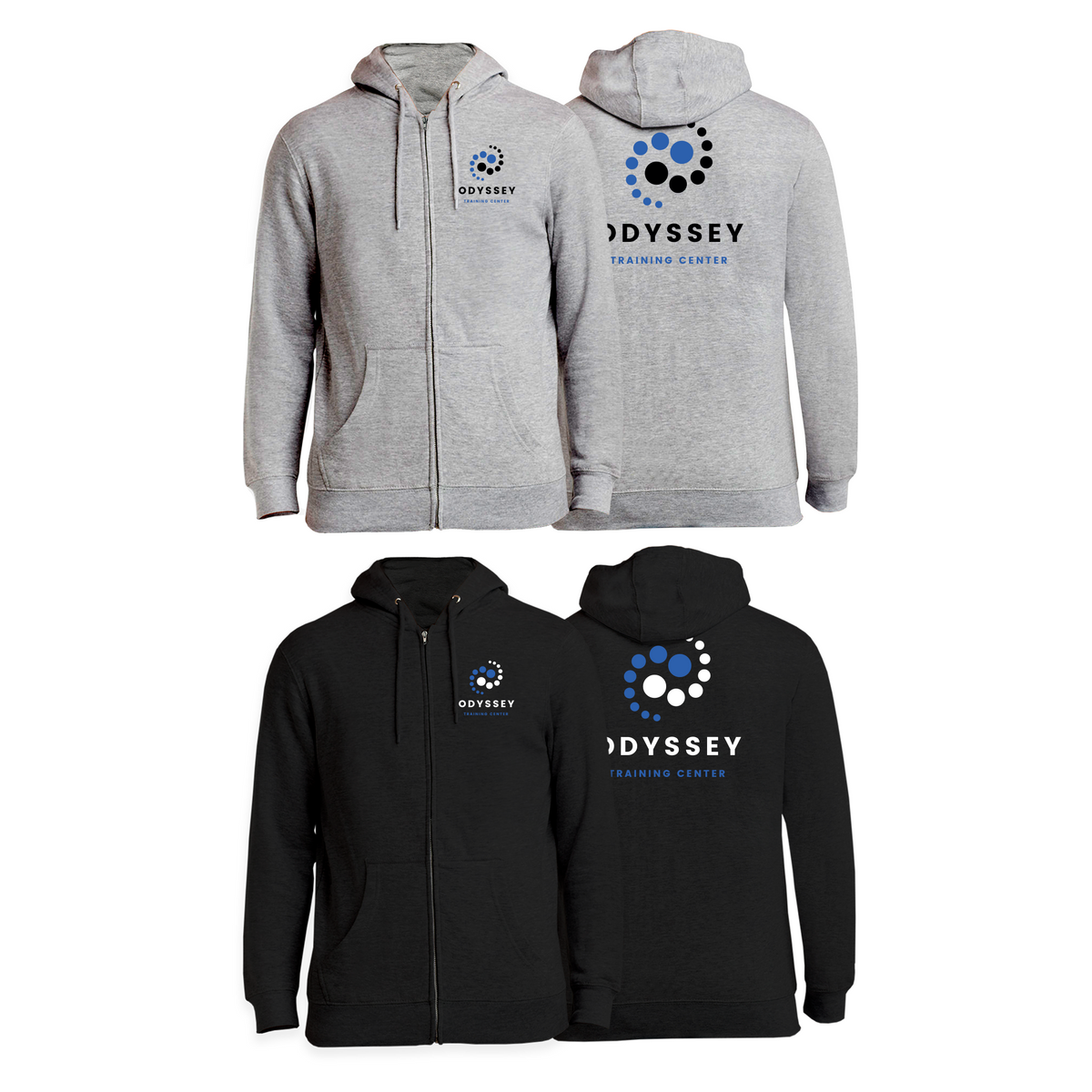 Odyssey Training Center Zip-Up Hoodies #8174 A