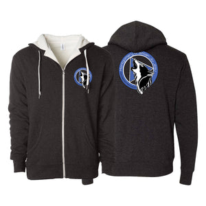 Montgomery Brazilian Jiu-Jitsu Sherpa Lined Zip-Up Hoodie #8177 A