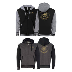 Royal MMA Varsity Zip-Up Hoodies #8178 B